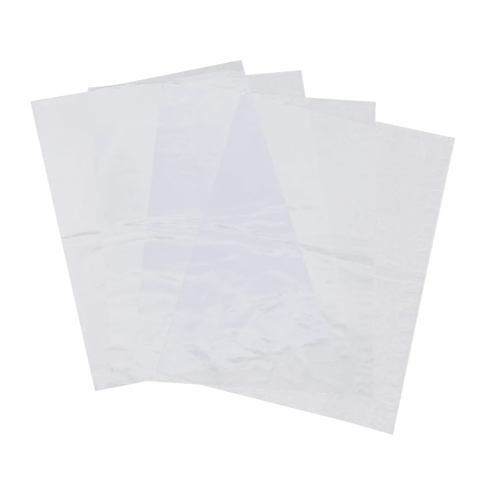 100pcs Transparent PVC Shrink Wrap Film Bags Heat Seal Packing Bag for Handmade Soaps DIY Crafts - 12x26cm