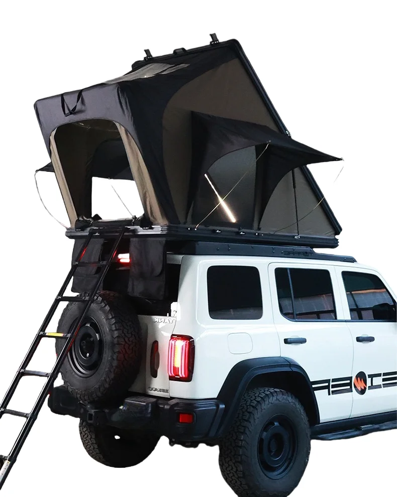 

Современный стиль, высококачественная палатка на крыше с твердым корпусом, парусиновая ткань, палатка на крыше автомобиля для прокладки