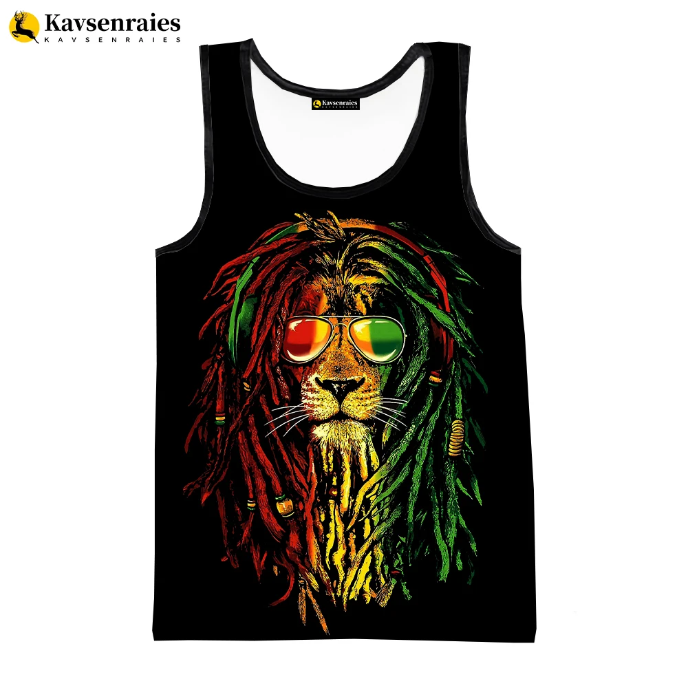 2023 Fashion Singer Bob Marley Vest Unisex Fitness Men Tank Tops Sleeveless Funny Undershirt Cosplay Black Reggae Music Shirt