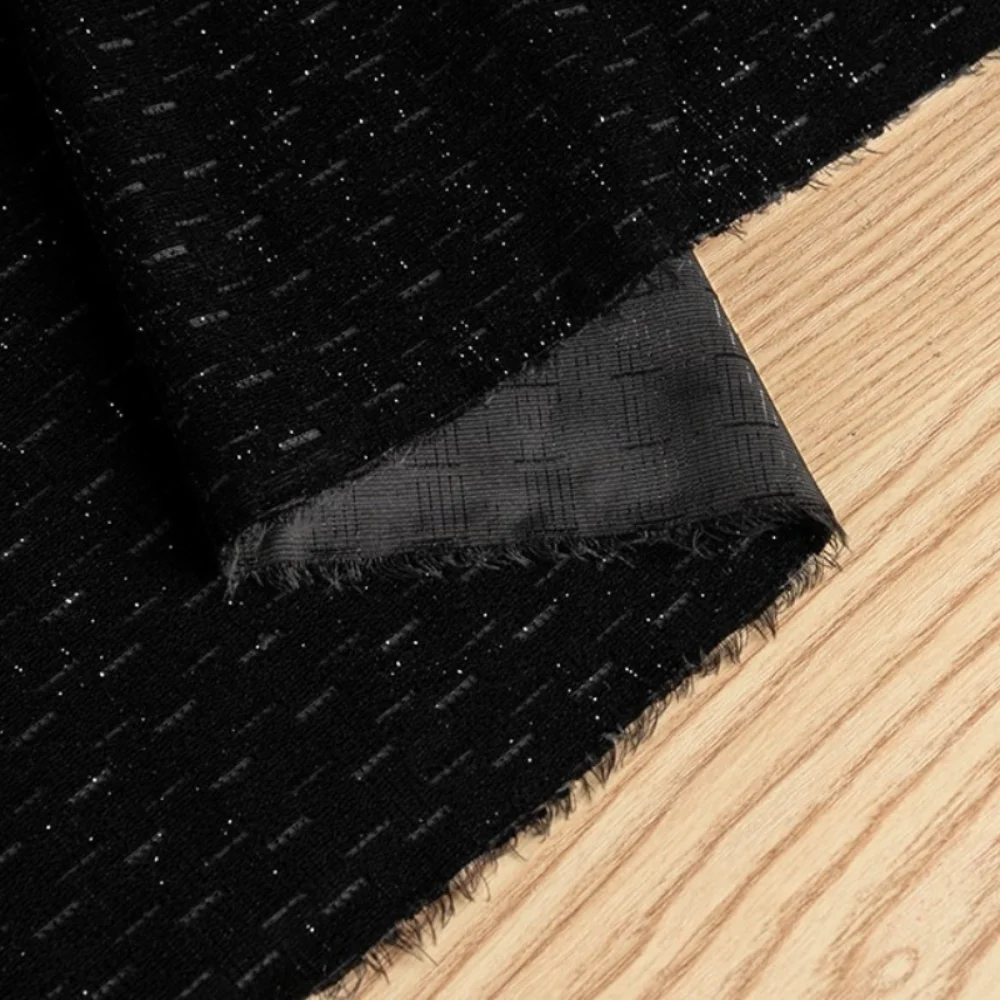 

Черная бархатная ткань со звездами для перфорированных дышащих тканей Cheongsam для креативной одежды, ткань для шитья своими руками по дворам