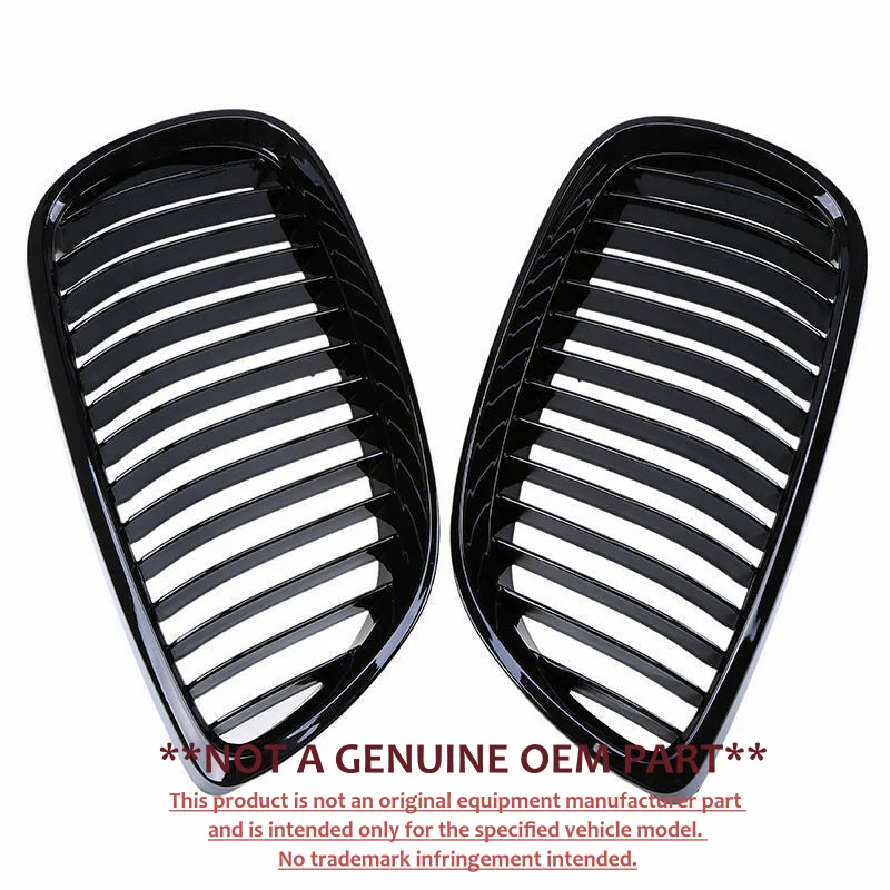 For BMW 3 Series E92 Coupe 06‑09 Modified M3 Style Front Bumper Grille Air Intake Grill Exterior Replacement Parts