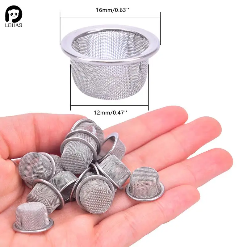 5/10/20Pcs Tobacco Smoking Pipe Metal Filter Stainless steel Mesh Pipe Filter Wholesale