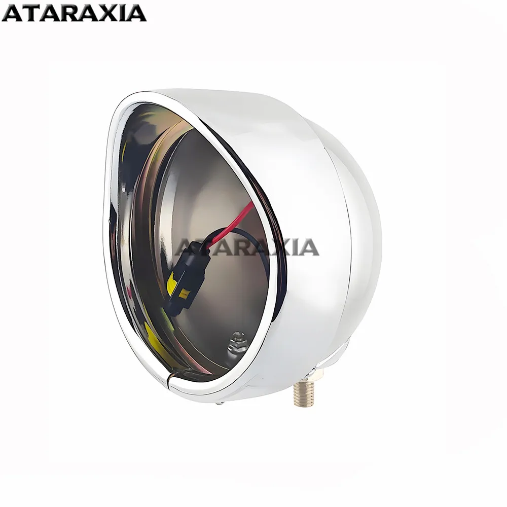 4.5 inch Universal Bottom Mount Headlight LED Headlamp Light Cover Bucket Housing Lighthouse Shell Fog Passing Auxiliary Light
