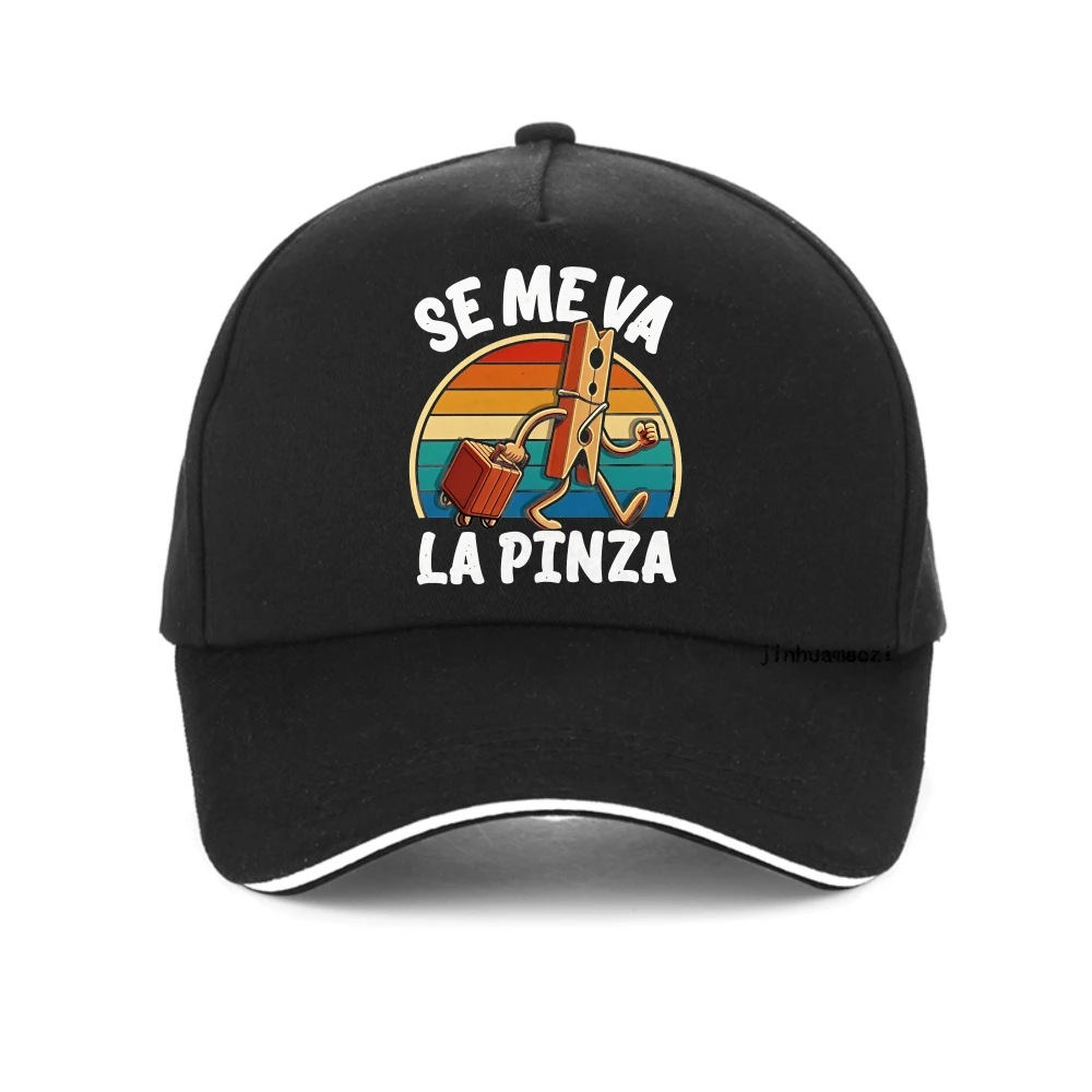 

Se Me Va La Pinza Printed Fun Men's hat Y2k Retro Trendy Hip Hop baseball cap Men's Fashion Casual Men's caps