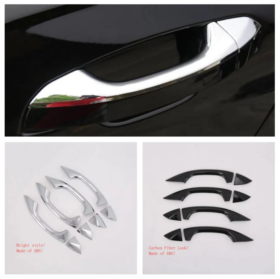 For Audi A6 C8 2019 - 2022 Exterior Accessories  Car Door Pull Doorknob Handle Bowl Cap Cover Trim