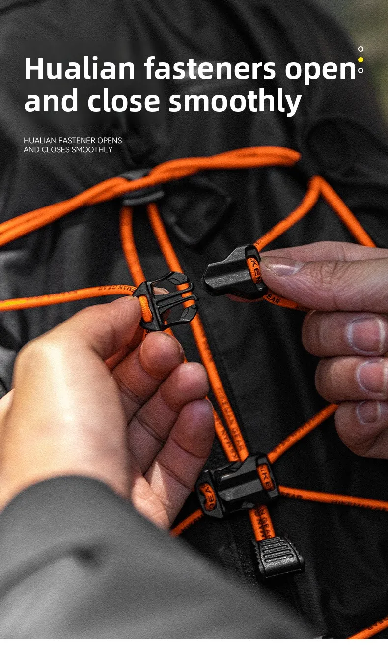 18-teiliges Outdoor-Rucksack DIY Elastisches Kordel-Set Bungee-Seil-Set Wanderrucksack-Modifikationssystem Erweiterungsgurte Zubehör – Detail 5