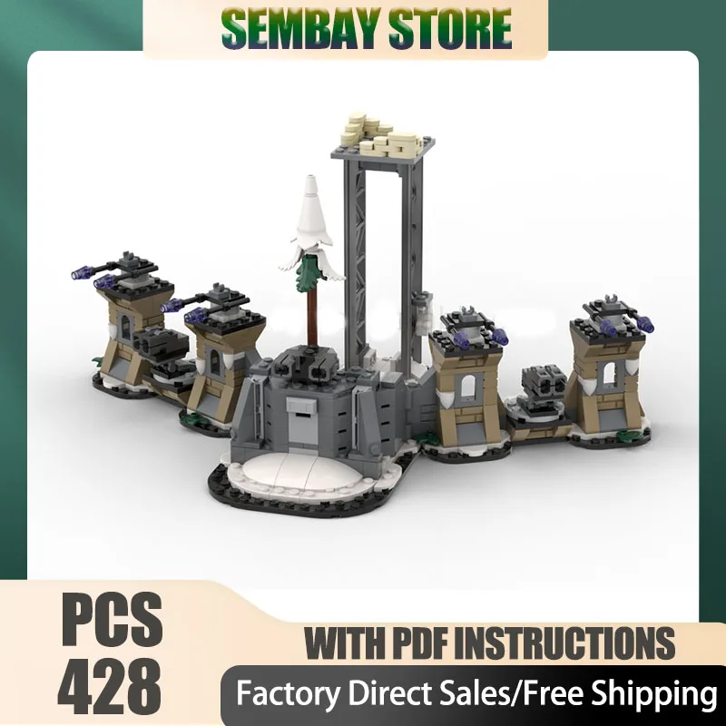 

Популярный фильм Moc, строительные кирпичи, зимняя модель подсказки, технологические блоки, рождественские знаменитые сцены, игрушки «сделай сам», строительство, праздник