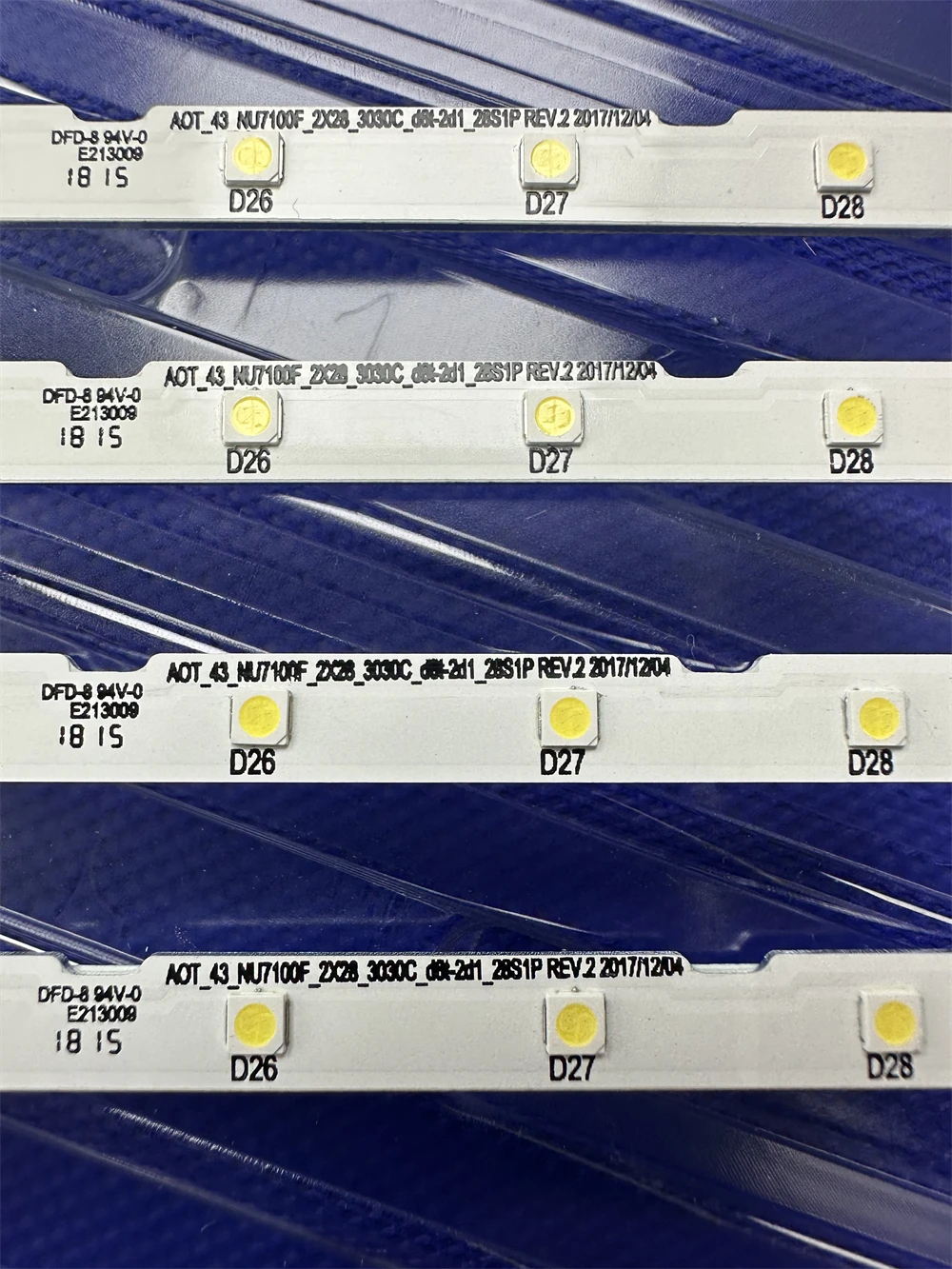 10/20/30PCS LED Backlight Strip for 43nu7100 ue43nu7100 un43nu7100 UE43NU7100 43NU7100 BN61-15482A NEW