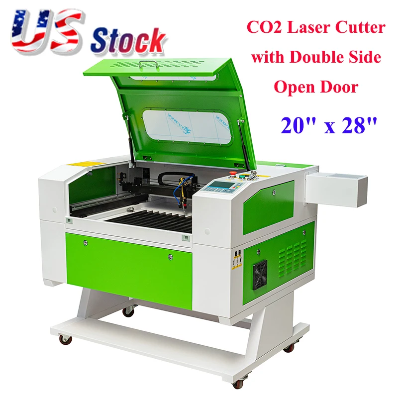 

20"x28" 1390/9060 90W CO2 Laser Cutter with Double Side Open Door with USB Port and Electric Lifting Worktable US Stock