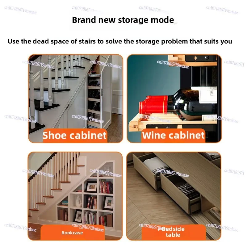 Stair Cabinet Bottom Heavy-duty Slide, Shoe Locker Lower Rail Ground Rail Pull-out