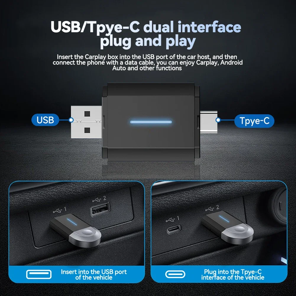 Carplay أندرويد السيارات محول لاسلكي لتويوتا مازدا نيسان كامري سوزوكي سوبارو سيتروين أودي مرسيدس كيا فورد أوبل سبوتيفي BT