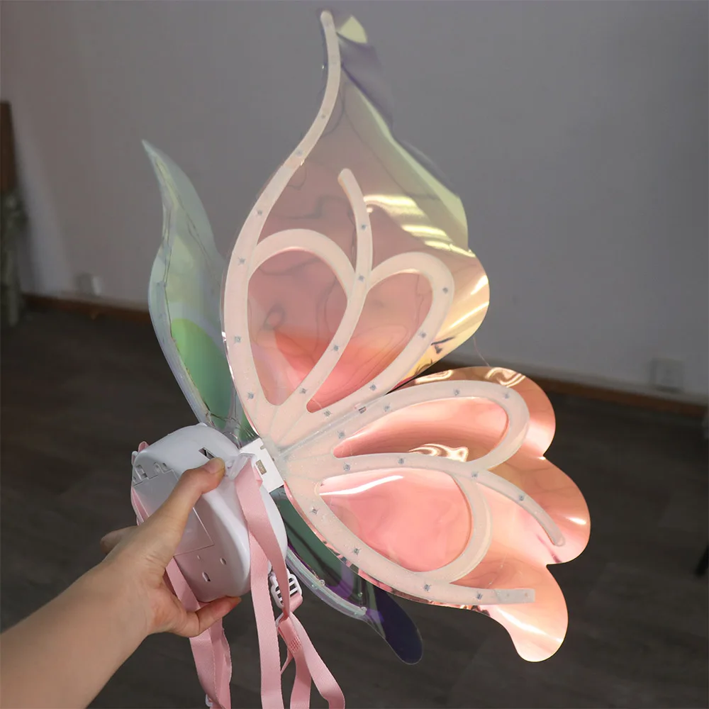 

Creative LED Electric Butterfly Wings with Light Music Moving Wings Electric Elf Wings Costume Colorful Shiny Shimmering