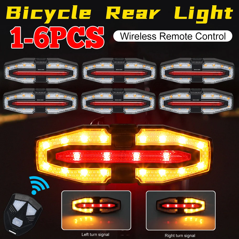 1-6PCS Bike Tail Li… - image