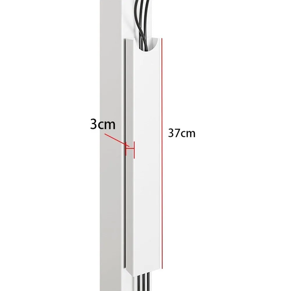 Aluminum Magnetic Cable Organizer Under-Desk Cable Storage Tray No-Drill Cable Magnetic Cable Management Channel