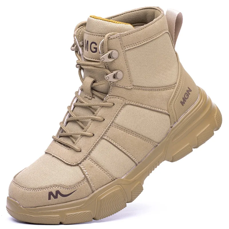 Veiligheidsschoenen voor heren met stalen neus Waterdichte laarzen Lekbestendig Anti-smash Outdoor werksneakers voor heren Bouwwerkschoenen