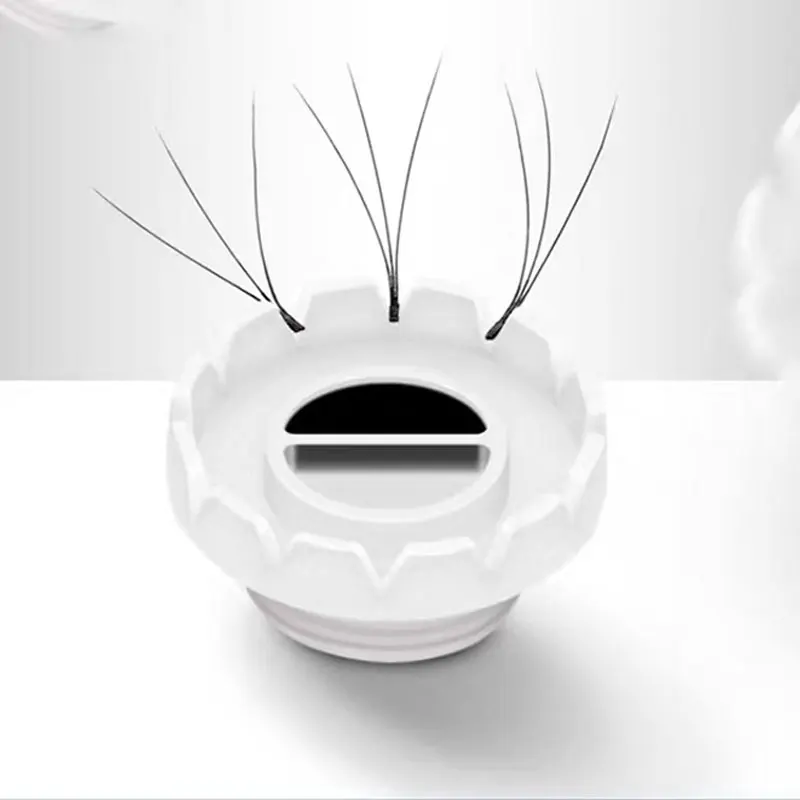 100 unids/bolsa pestañas postizas flor anillo taza injerto flujo rápido sol flor pegamento taza pegamento para pestañas soporte herramienta de maquillaje