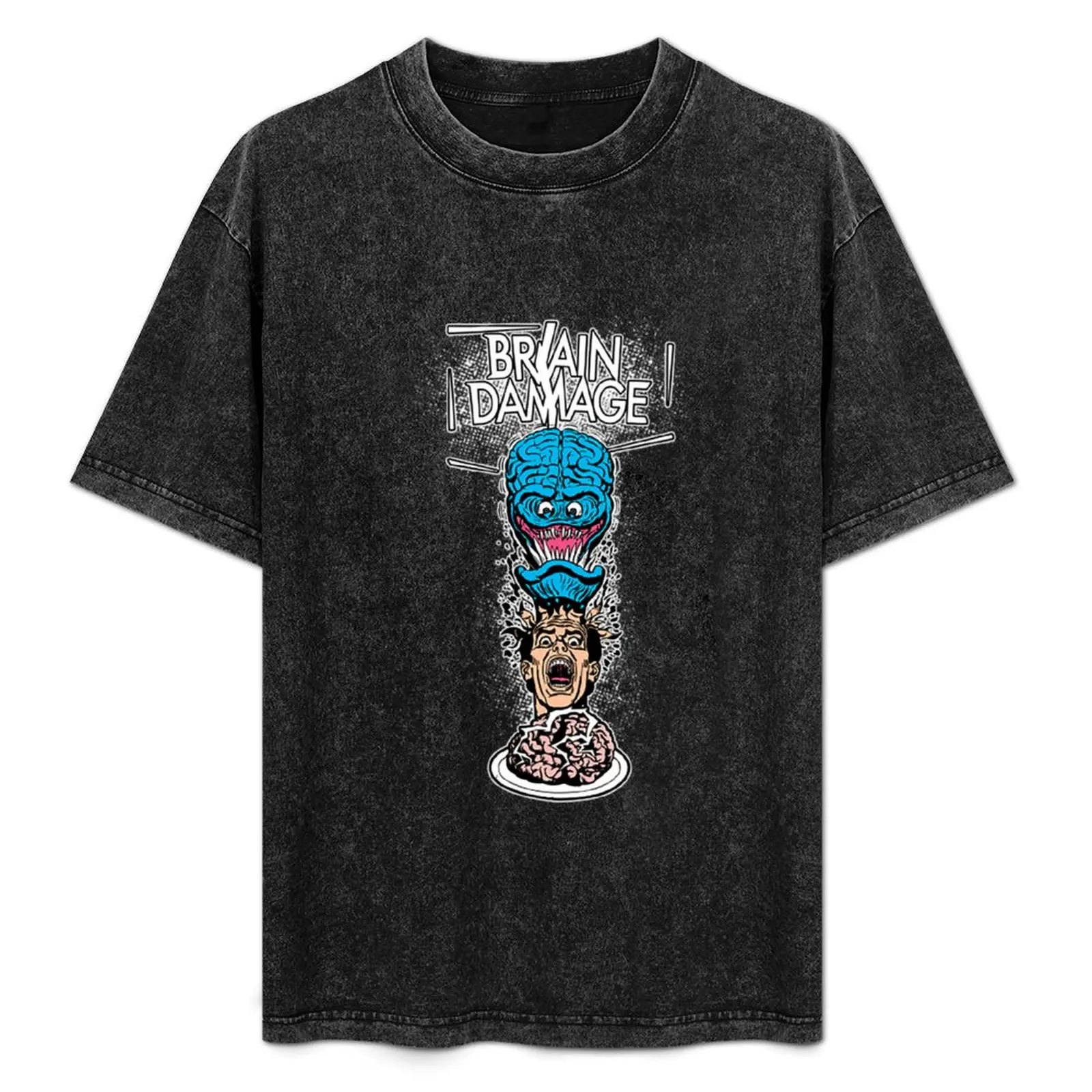 Brain Damage T-Shirt Simple Print Design T-Shirt