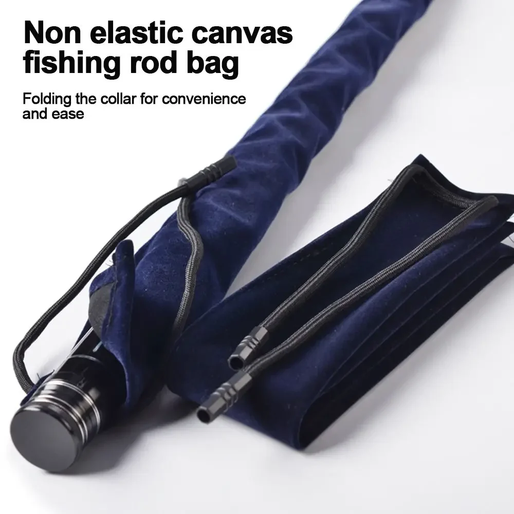 Multifunctional Thick Velvet Fishing Rod Bag Folding Portable Fishing Tackle Storage Bag Lure Rod Bag view 6