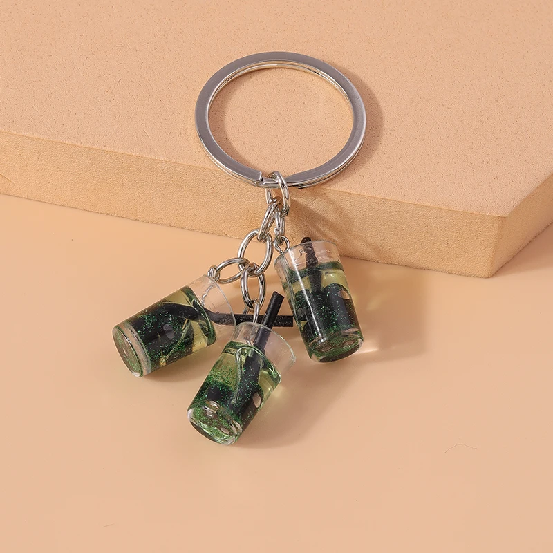 Niedlicher Sommer-Getränkeflaschen-Schlüsselanhänger für Frauen und Männer, Autoschlüssel, Handtaschenanhänger, Schlüsselketten, DIY-Schmuckzubehör – Detail 9