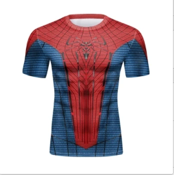 Brand 3D Printed T shirt Men Compression Shirt Comic Cosplay Clothing Summer Short Sleeve Sports Fitness Quick Dry Tops For Male