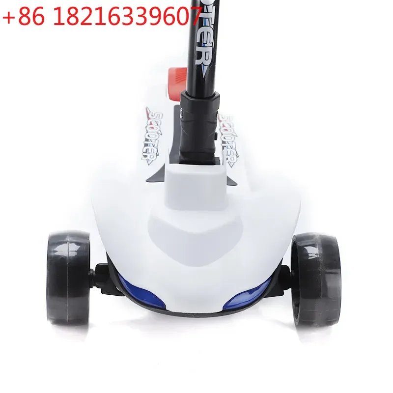 Foldable Three Wheeled Stable Scooter for Infants Kids Baby Yo Yo Car Push Walking Aid Toy