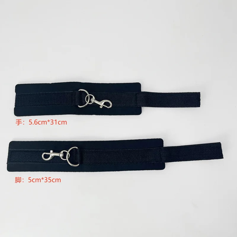 ملحق جنسي لا هزاز 18 سرير جنسي ضبط النفس BDSM عبودية مفتوحة الساق الكاحل الأصفاد الأزواج ألعاب الكبار أصفاد النايلون ألعاب الجنس #6