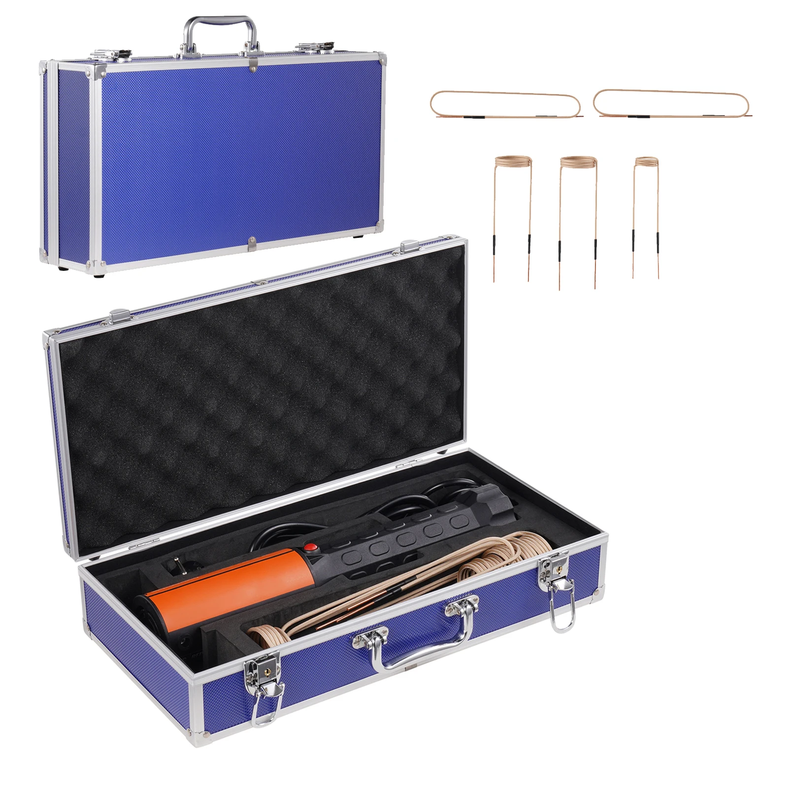SucceBuy Kit riscaldatore a induzione magnetica Riscaldatore a induzione portatile da 1KW con 10 bobine Rimozione bulloni riscaldatore a induzione senza fiamma