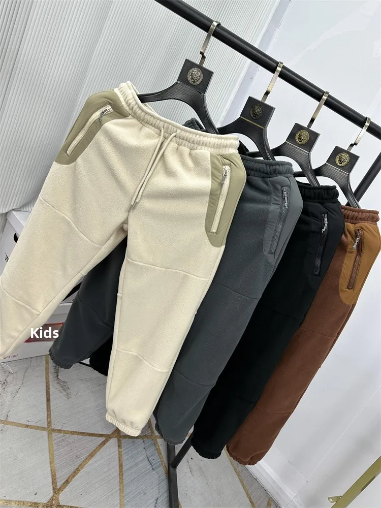 Men's Fashionable Casual Pants Double-sided Fleece-lined Cuffed Thermal Autumn Winter Straight Leg Long Fashion Urban Style