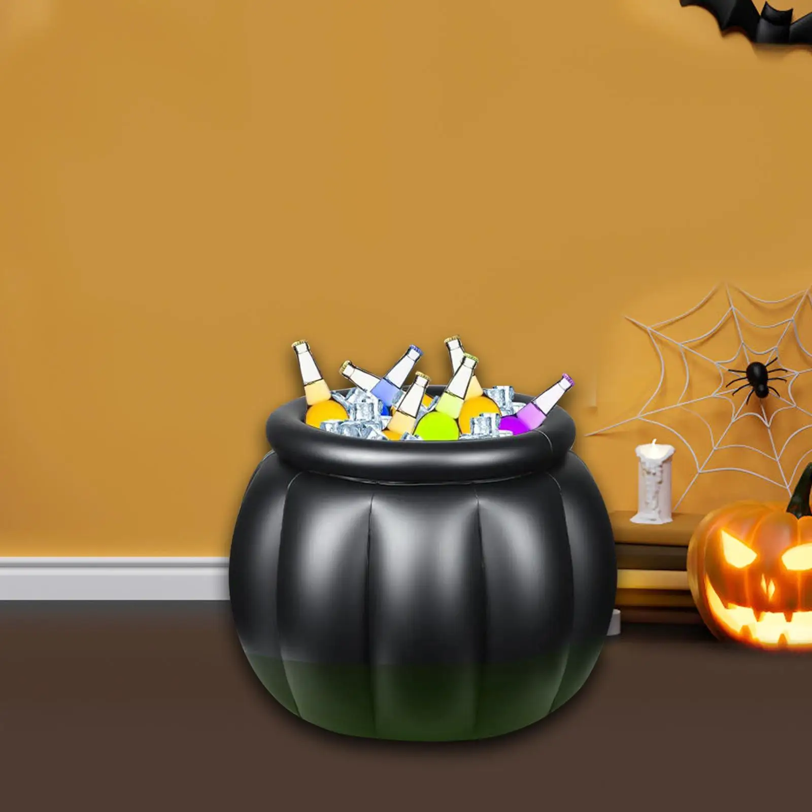 Halloween Inflatable Cauldron Ice Bucket PVC Large Cooler for Beers Drinks Party Decoration for Festivals and Events