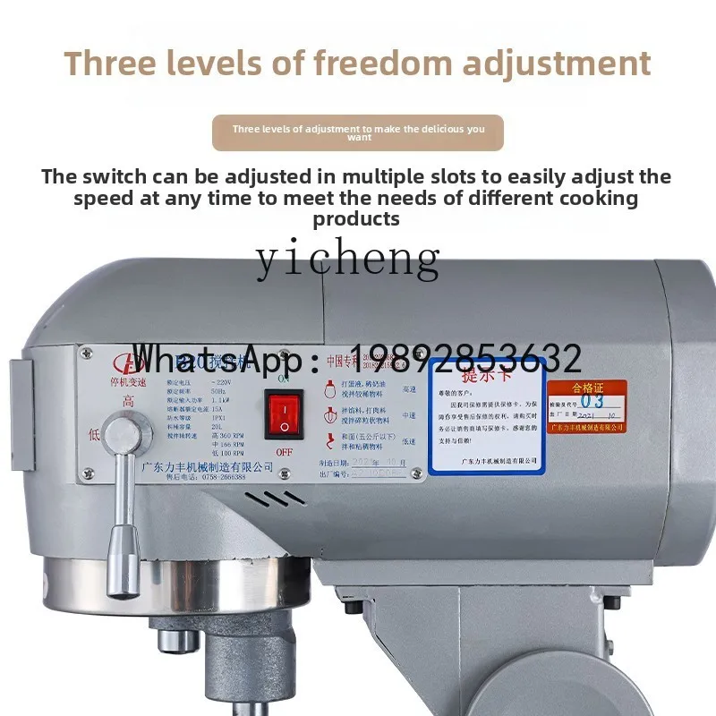 b20 Mixer Commercial Mixing Machine Powerful Egg Beater Kneading Flour Filling Chef Cream Milk Machine
