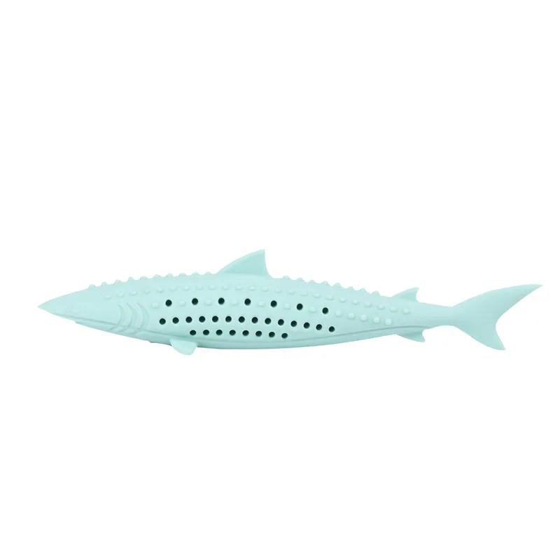 

OUWO Cat Toys Silicone Shark Mint Playful Cat Sticks Fish Bites Fun Cat Supplies Snacks Mint Toys