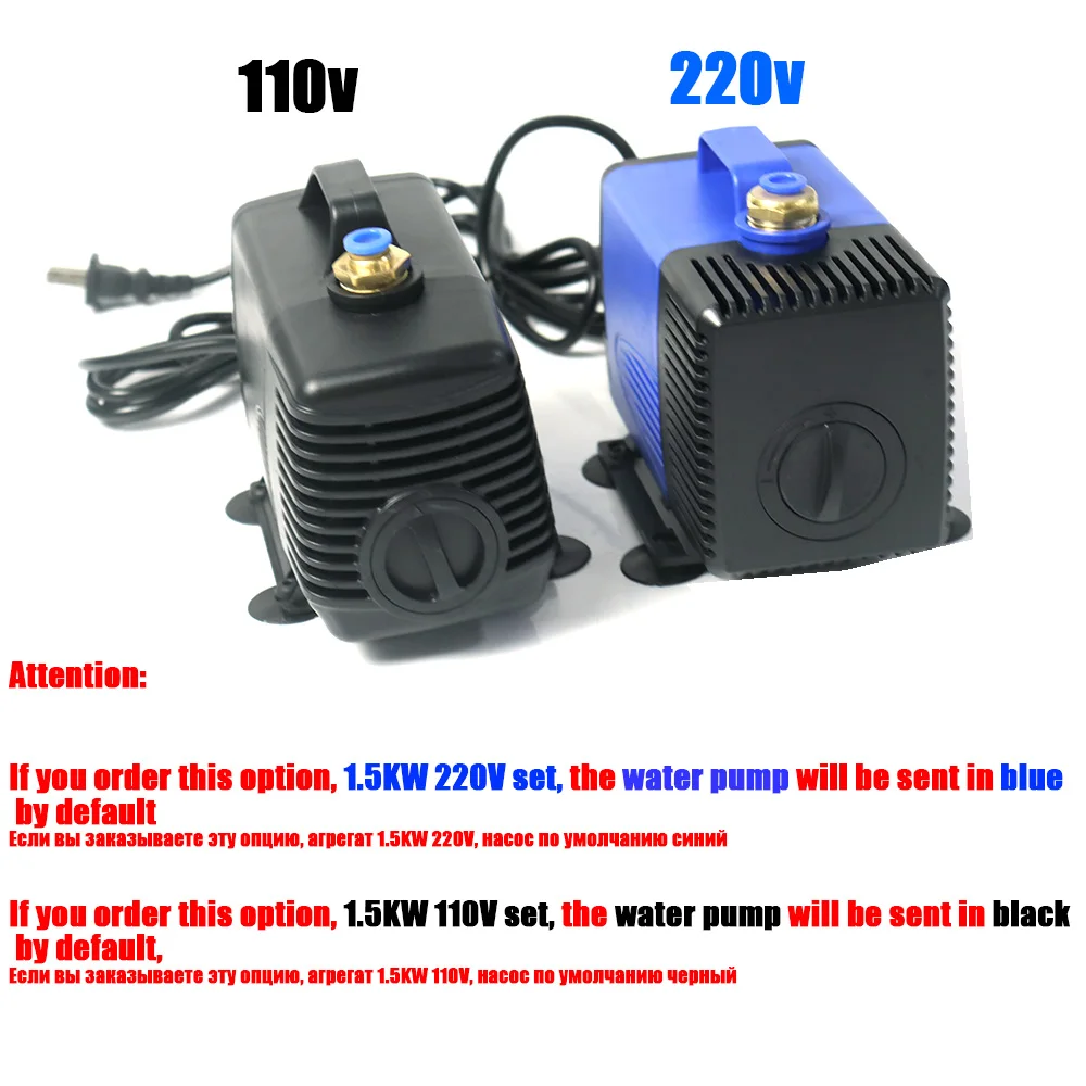 Imagem -04 - Motor do Eixo Refrigerado a Água Cnc 1.5kw Vfd 65 mm Clamp Bomba de Água 80w Pinça Er11 para Roteador Cnc 220v