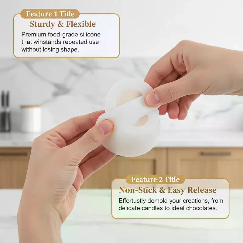 3D Simulation Steamed Stuffed Bun Dumpling Silicone Mold Easy Demold DIY Tool for Candle Soap Plaster Keychain Making