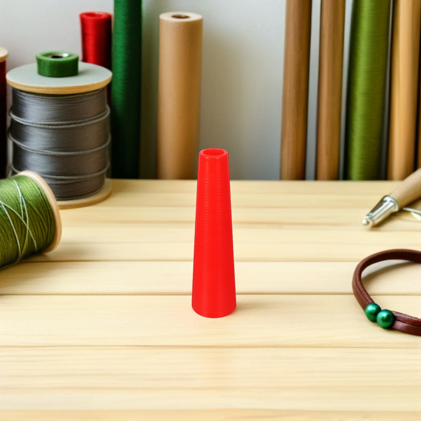 10Pcs Plastic Yarn Spools Conical Yarn Bobbin Knitting Thread Winders Wool Winding Tube Embroidery Organizer Plastic Wire Spool