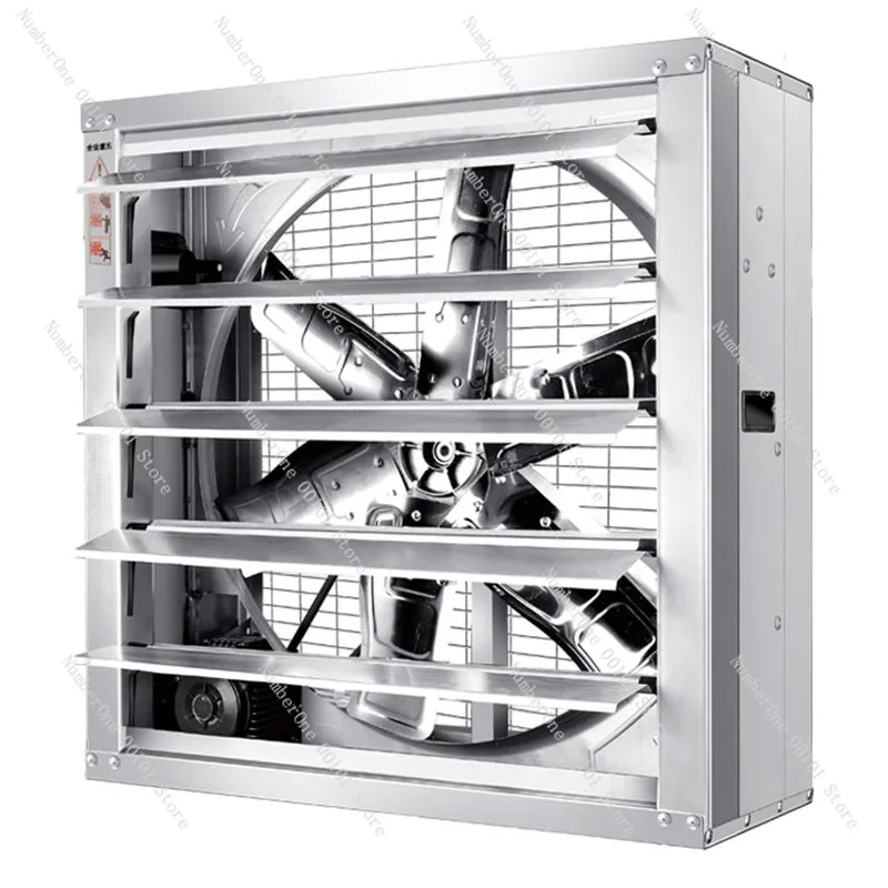 600*600 Industrial Ventilator Exhaust Fan Large Air Volume Air Extractor Factory Warehouse Ventilation Cooling Negative Pressure