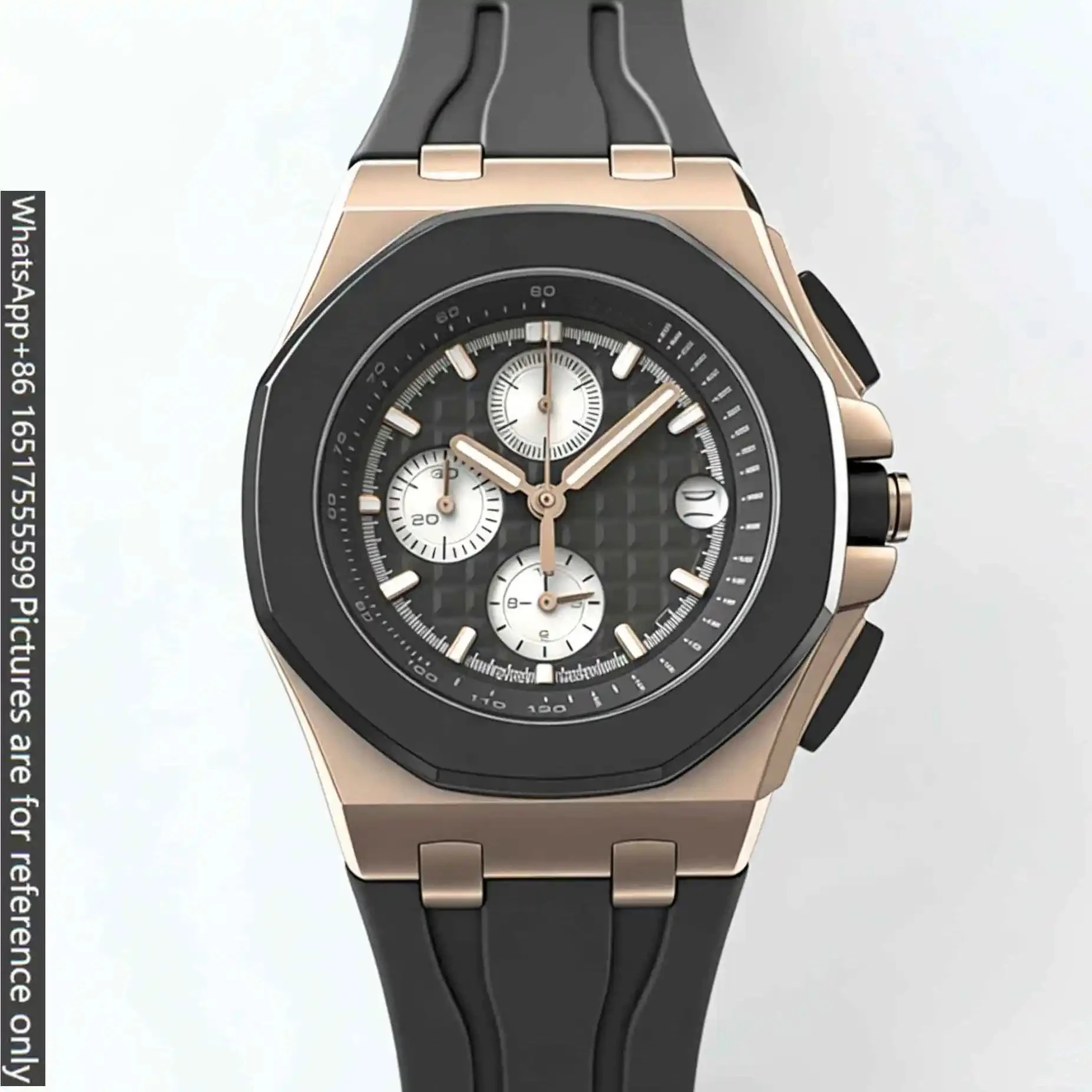 42mm Modern Minimalist Mens Luxury Watches Matte High Density 904L Steel Quartz Movement Multi Functional Dial Wear Resistant