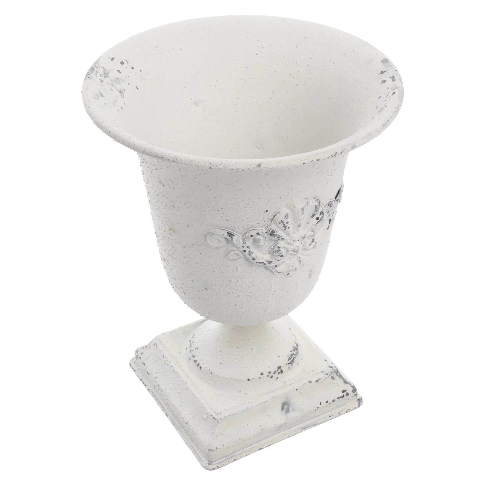 

Tall 22W631GB Flower Pot Vintage Metal Planter Elegant Decoration Balcony Indoor Pots Bonsai Plants Smooth Surface