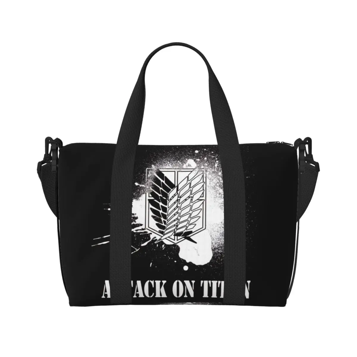 

Пляжная сумка-тоут Custom Attacks On Titans для женщин, очень большая, для спортзала, с рисунком из мультфильмов, аниме, комиксов, фильмов, для путешествий и шопинга