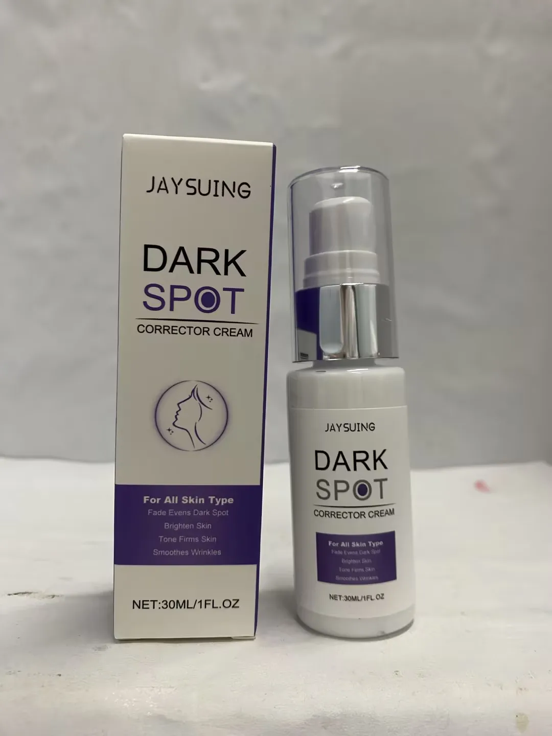 Crème correctrice de taches foncées, traitement éclaircissant clinique pour le visage, estompe l'hyperpigmentation et évacue le teint, Anti-âge