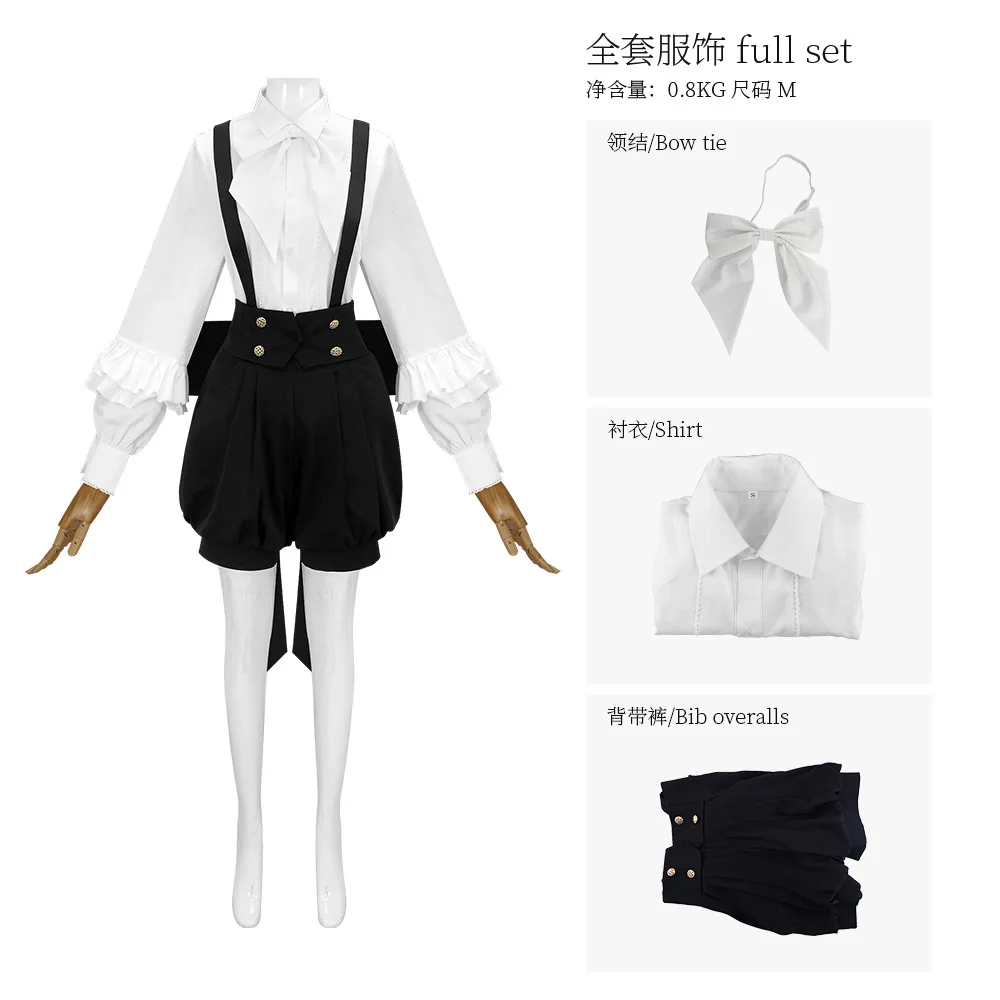 Vintage women's gothic lace overalls Halloween cosplay Victoria light luxury college style costume