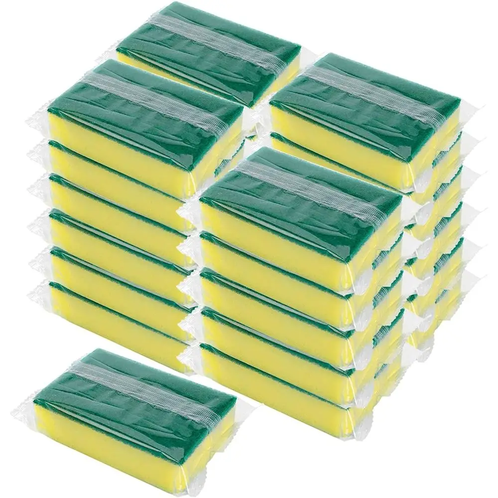 

Премиальные губки для мытья посуды в индивидуальной упаковке, оптовая упаковка, не царапают, без запаха, 600 штук