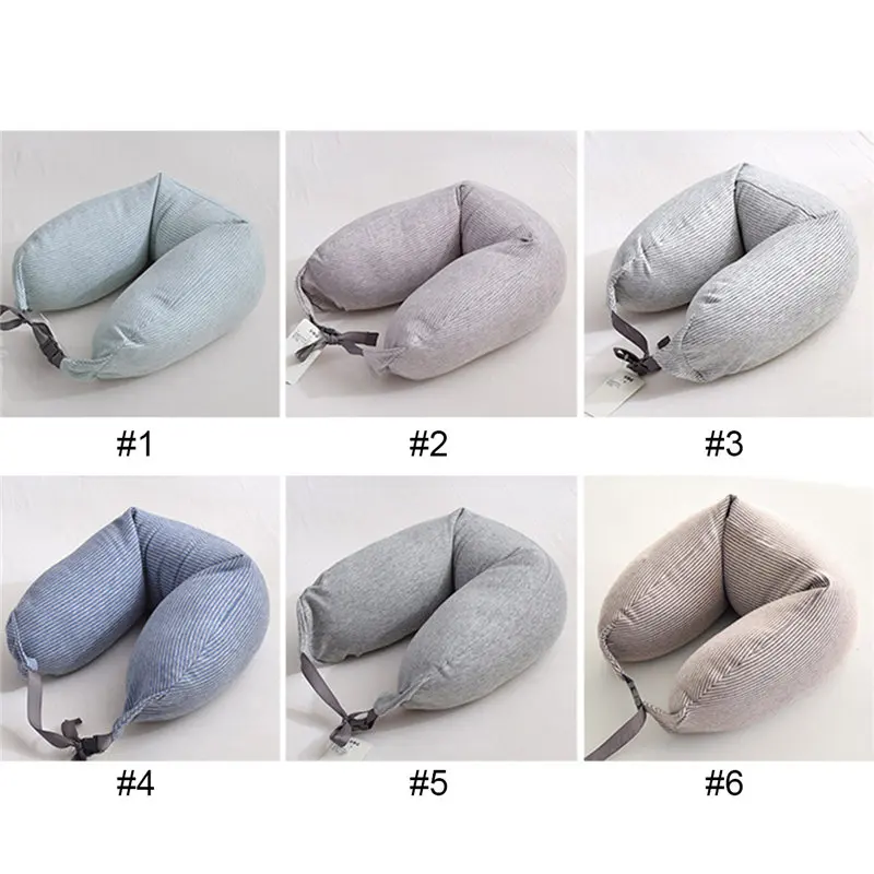 Cotton Pillow, Comfortable U-shaped Travel Pillow, Portable Sleep Pillow, Reclining Chair, Washable Pillowcase, Cotton Filling