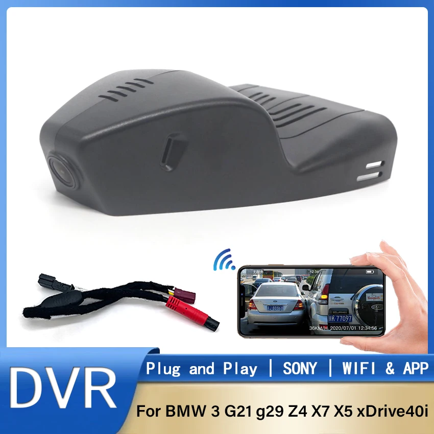 New! Car DVR Wifi Camera FHD 1080P Car Dash Cam Video Recorder Original For BMW 3 G21 g29 Z4 X7 X5 xDrive40i 2019 2020 2021 2022