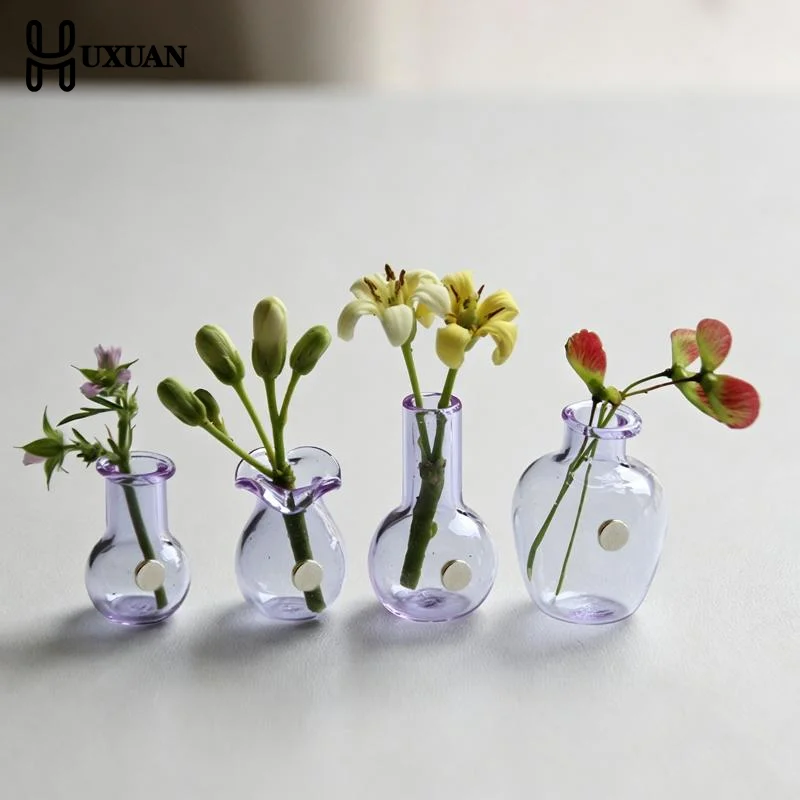 Innovative 3D Micro Landscape Glass Flower Vase Magnet for Decor Lovers