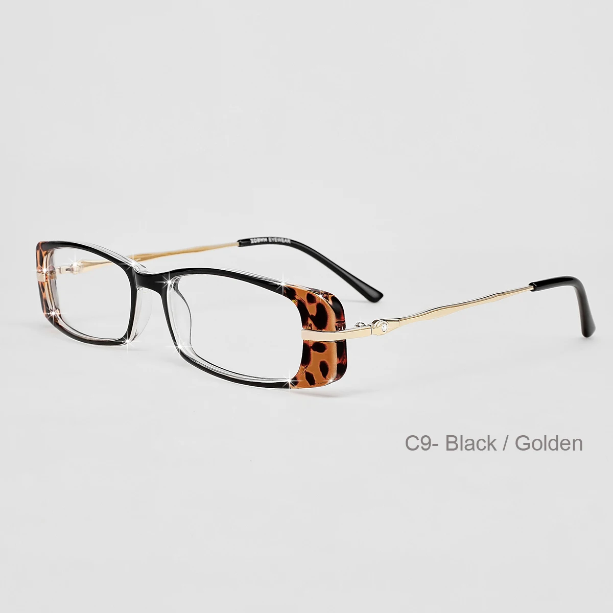 

классические gafas очки простые и элегантные женские очки с имитацией бриллиантов прозрачные линзы со стразами двойные цвета красный черный