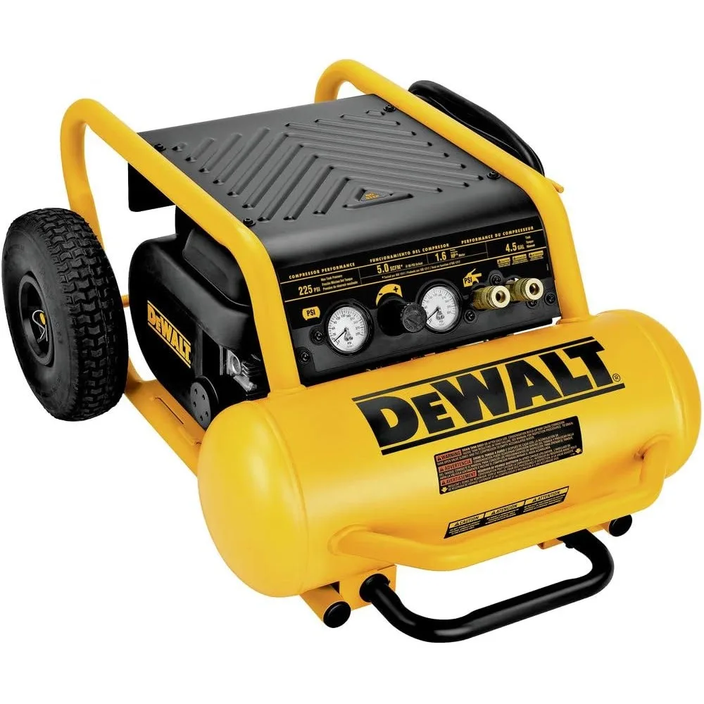 เครื่องอัดอากาศแบบพกพา ความดันสูงสุด 225 PSI พร้อมล้อ ความจุ 4.5 แกลลอน