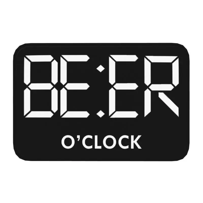 Personalized Beer Oclock Print Doormat Mat Anti-Slip Bath Kitchen Balcony Rug Carpet 40*60cm