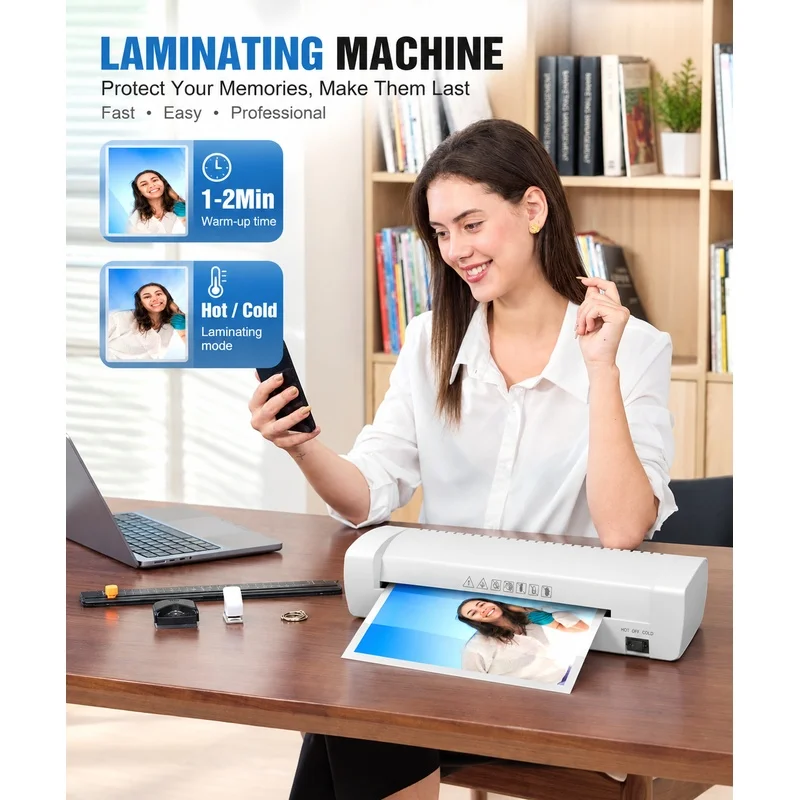 A4Photo laminator, cold and hot laminating machine, enhanced protection for photo documents, laminating machine
