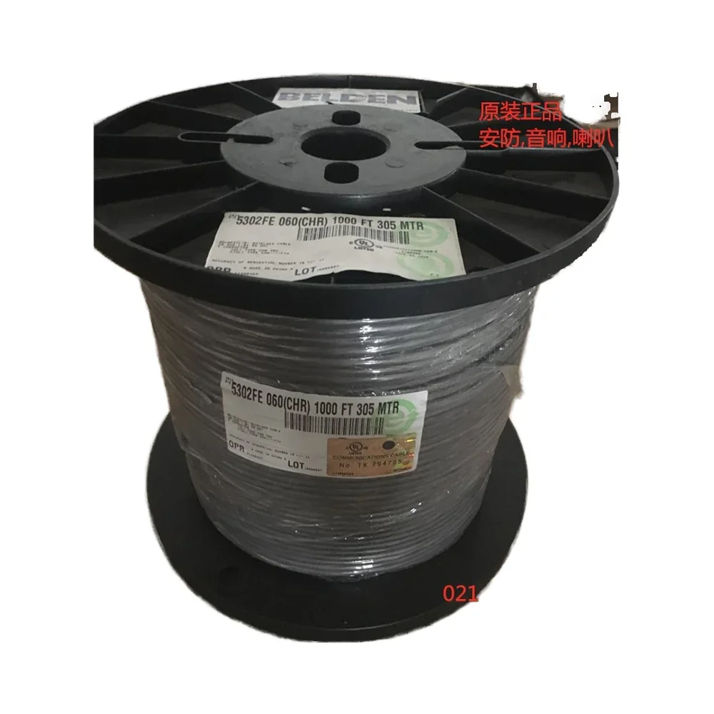 100% New Original Belden Cable Security & Sound Cable, Riser-CMR, 4-18 AWG BELDEN 5302FE
