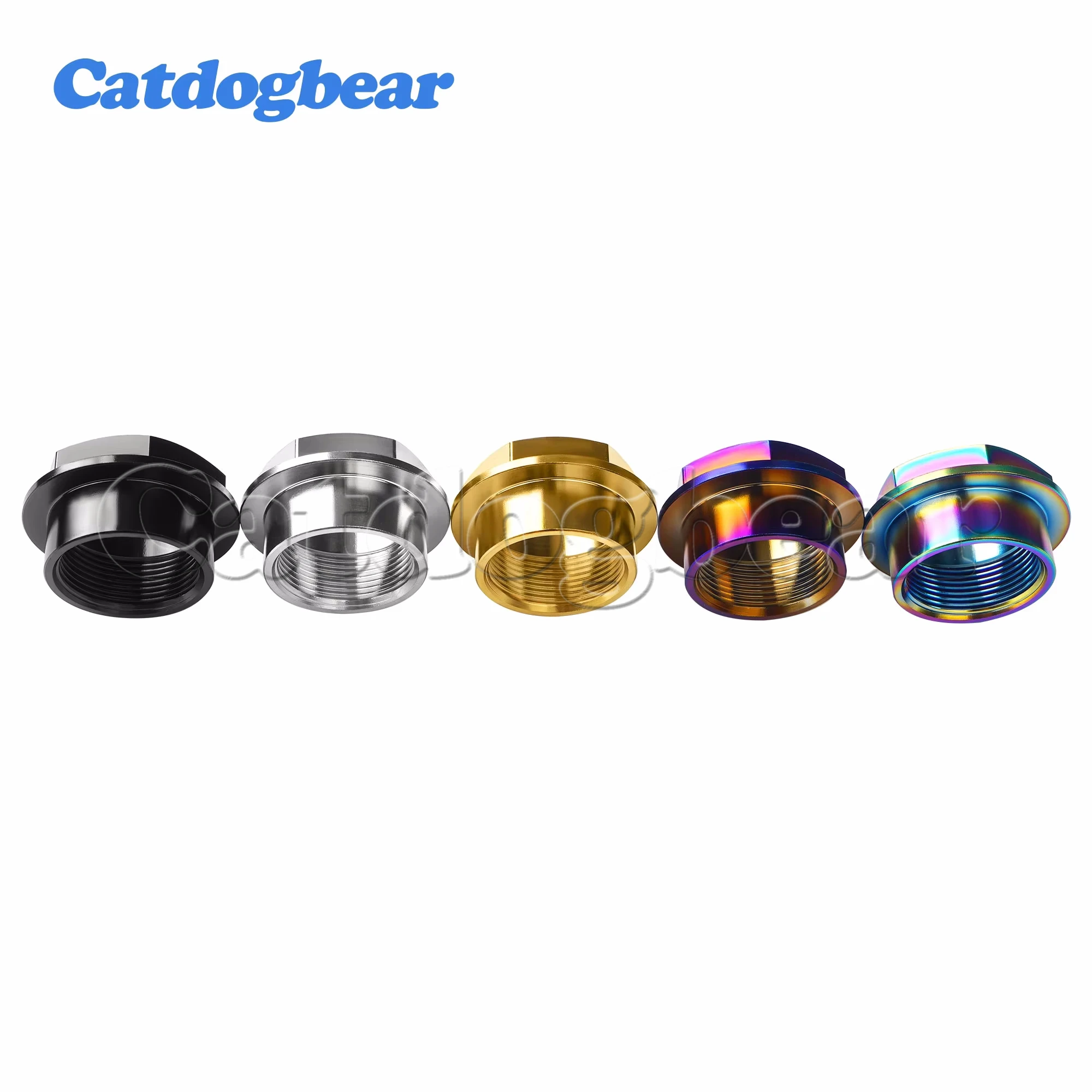 Catdogbear Titanium Flange Nuts M25 x Pitch1.25mm Front Wheel Axle Nut for Motorcycle DUCATI